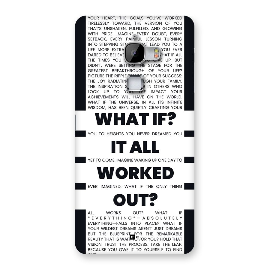 What If Back Case for LeTV Le Max