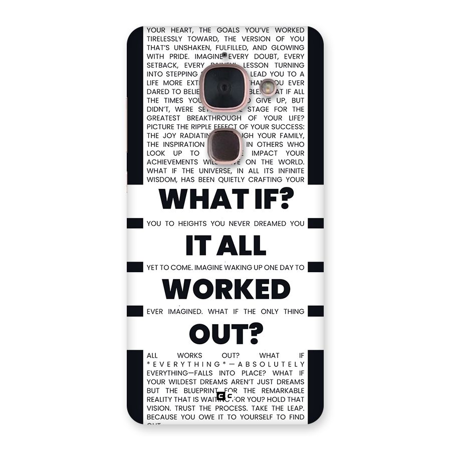 What If Back Case for Le Max 2