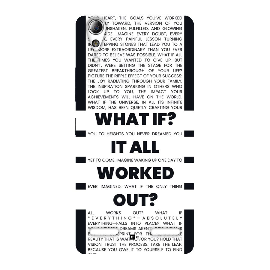 What If Back Case for Lenovo A6000 Plus