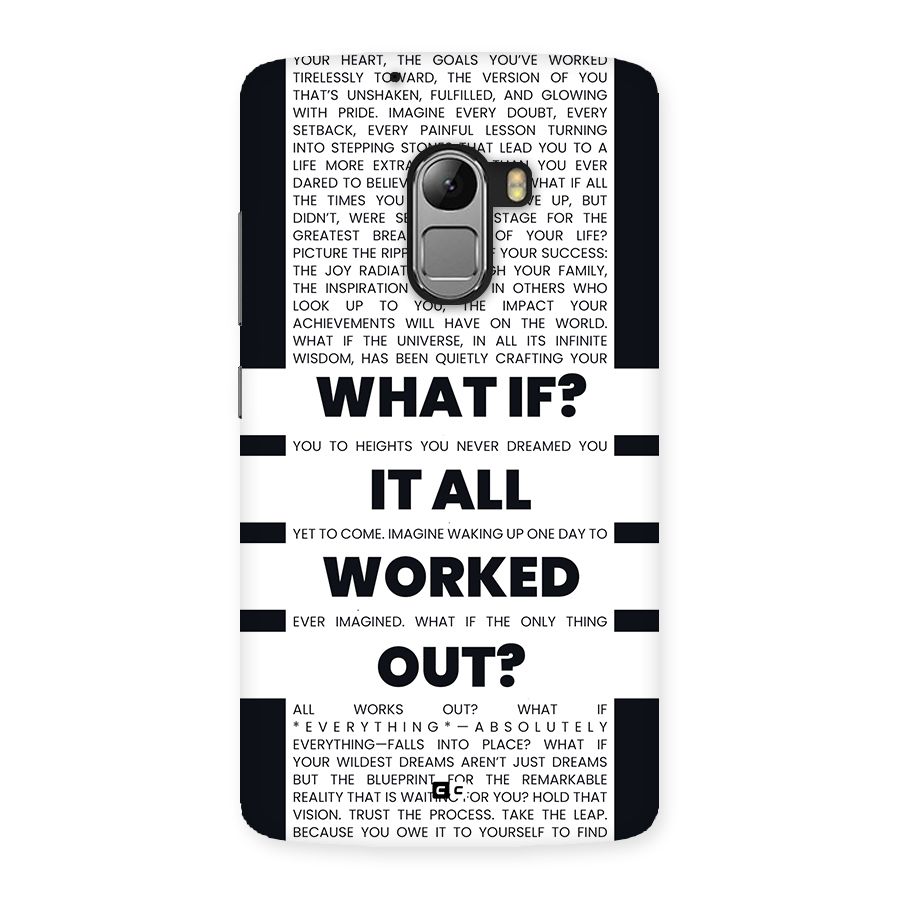 What If Back Case for Lenovo K4 Note