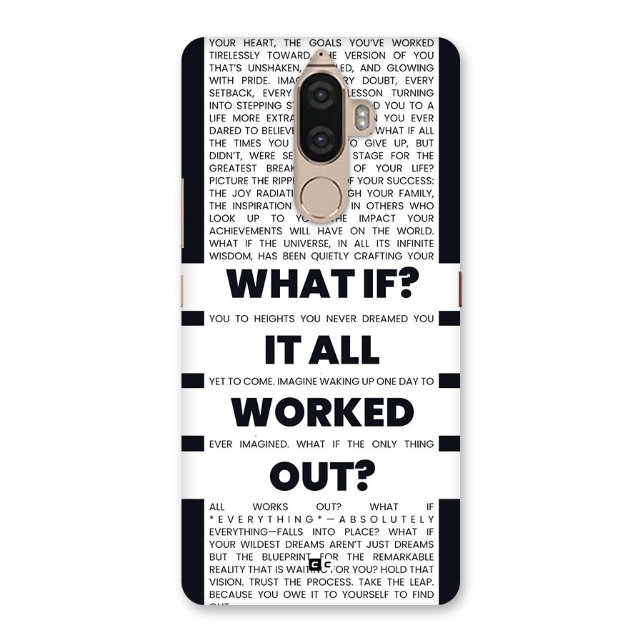 What If Back Case for Lenovo K8 Note