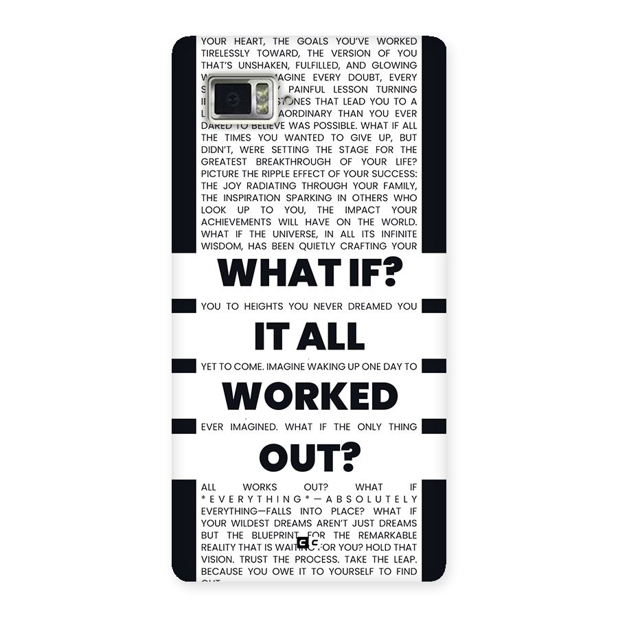 What If Back Case for Lenovo Vibe Z2 Pro K920