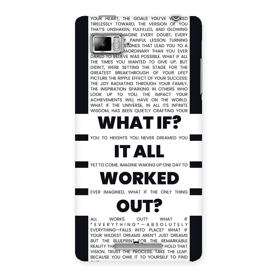 What If Back Case for Lenovo Vibe Z K910