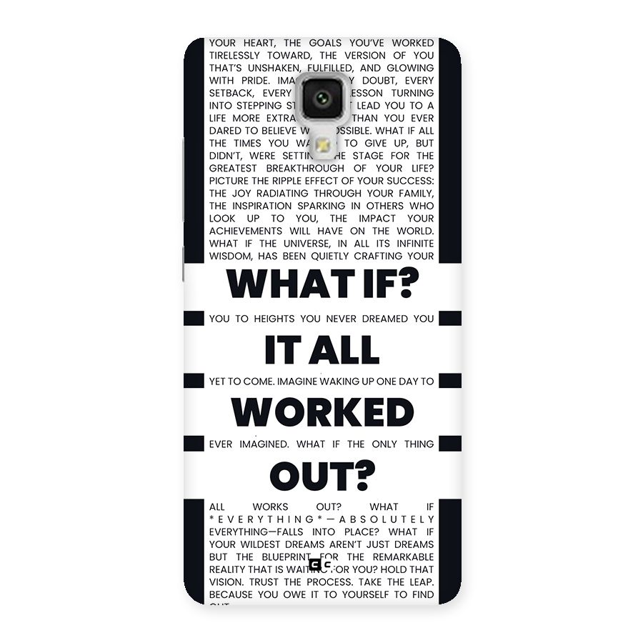 What If Back Case for Mi4