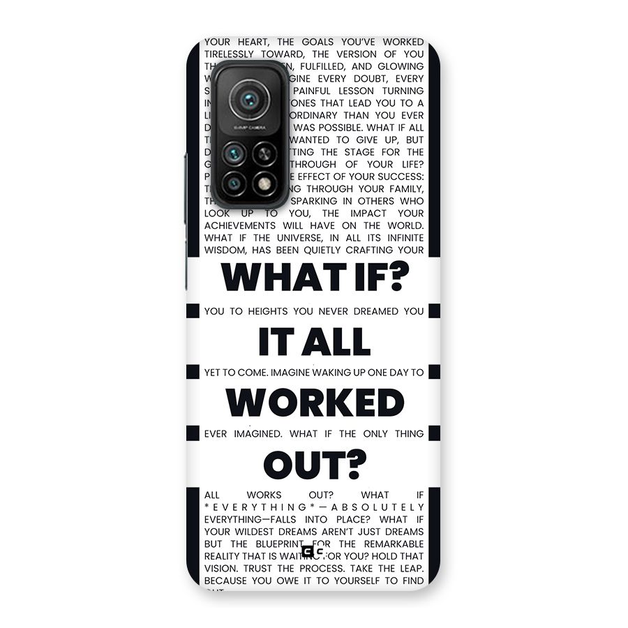 What If Back Case for Mi 10T Pro 5G