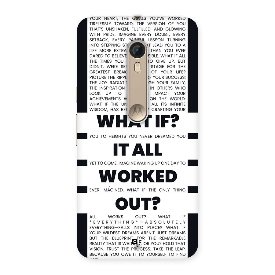 What If Back Case for Moto X Style