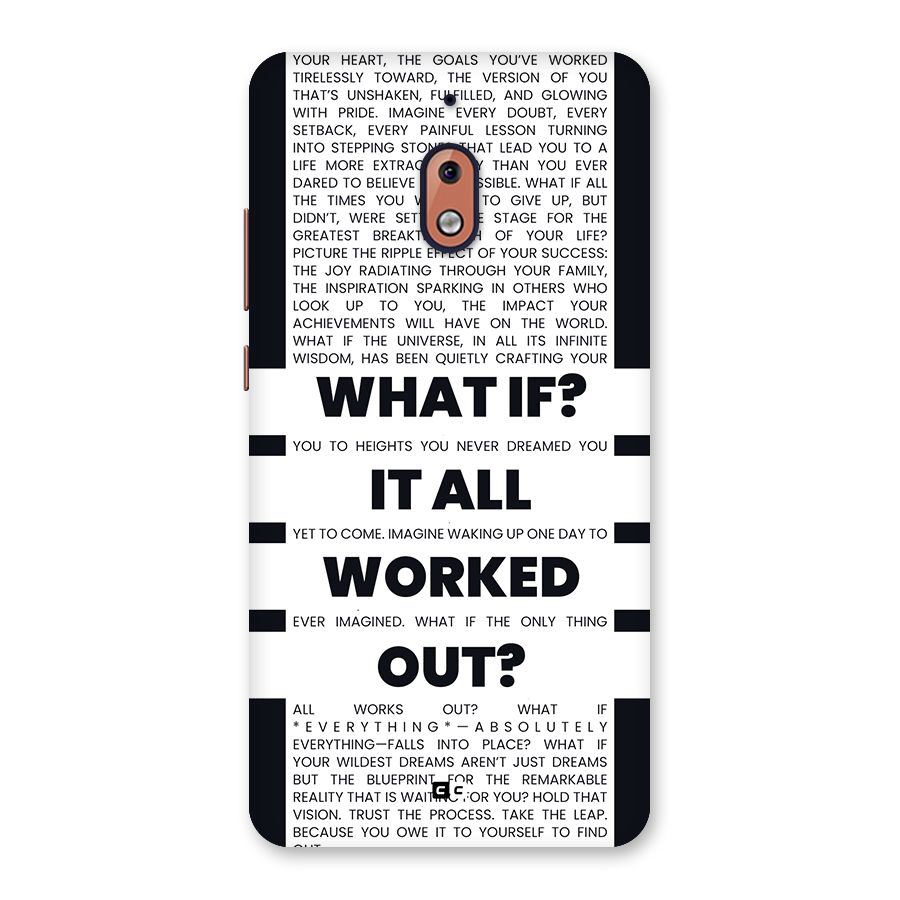 What If Back Case for Nokia 2.1