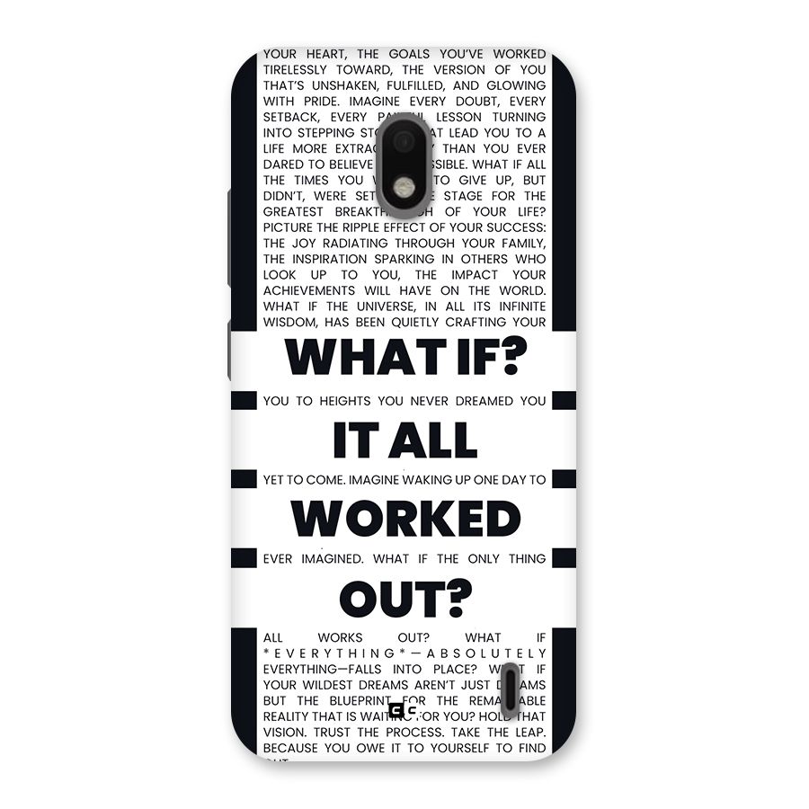 What If Back Case for Nokia 2.2