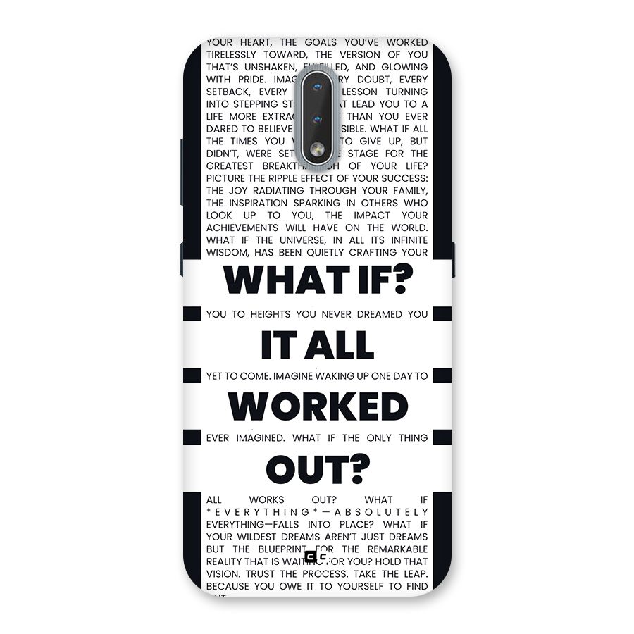 What If Back Case for Nokia 2.3