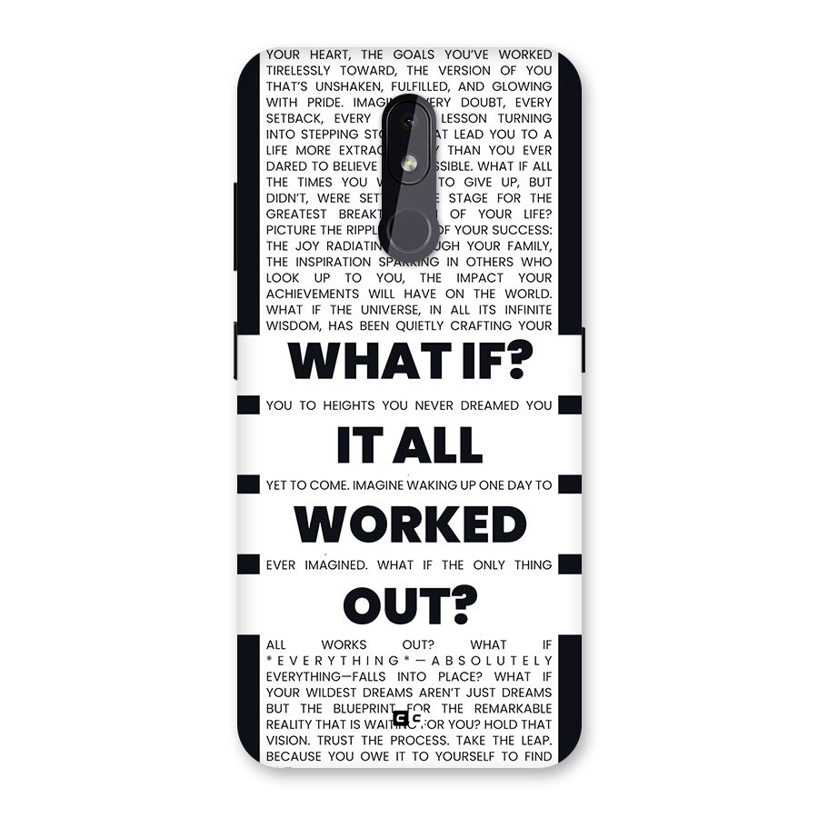 What If Back Case for Nokia 3.2