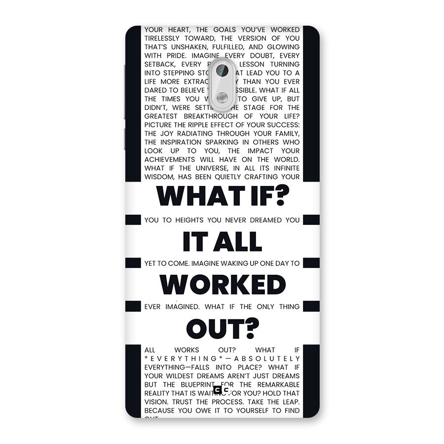 What If Back Case for Nokia 3