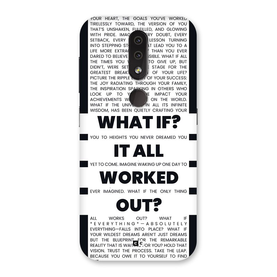 What If Back Case for Nokia 4.2