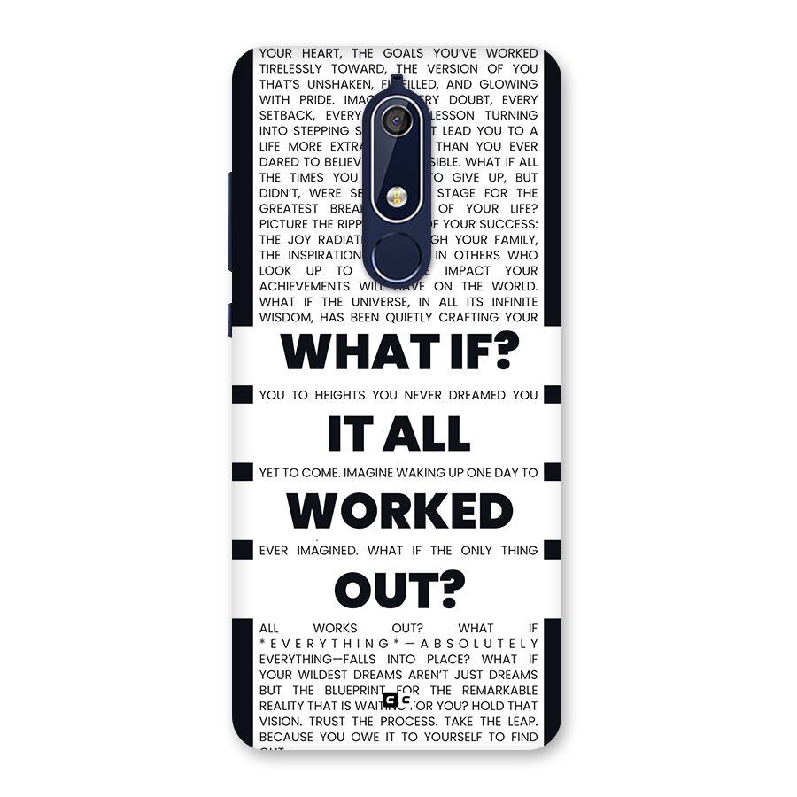 What If Back Case for Nokia 5.1