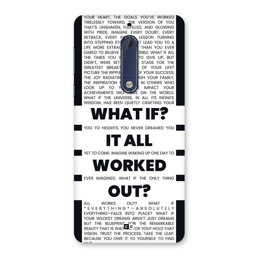 What If Back Case for Nokia 5