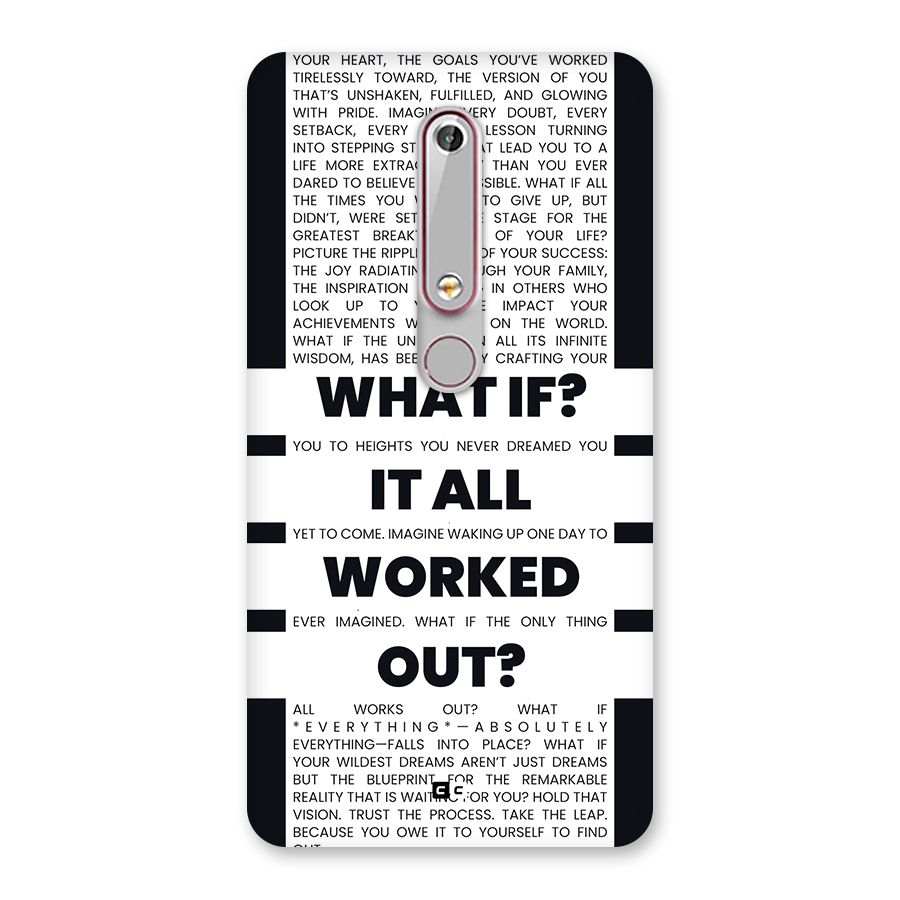 What If Back Case for Nokia 6.1