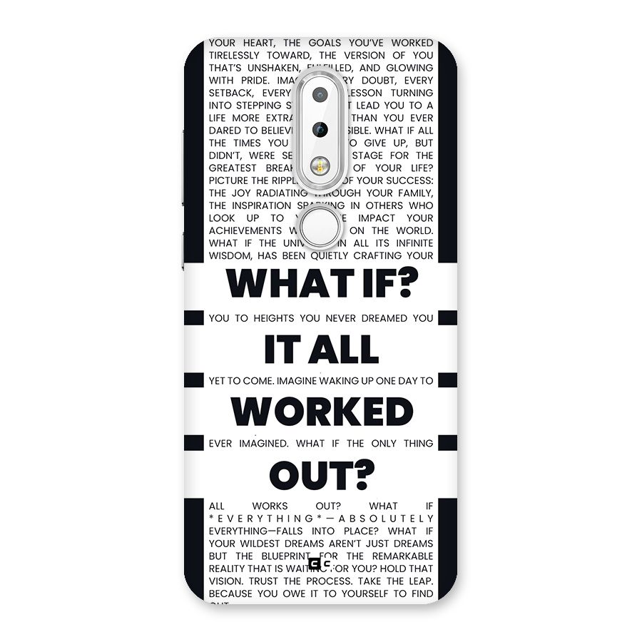 What If Back Case for Nokia 6.1 Plus