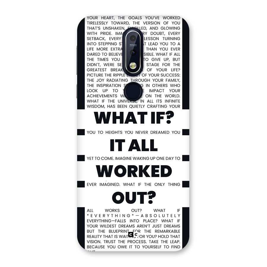 What If Back Case for Nokia 7.1