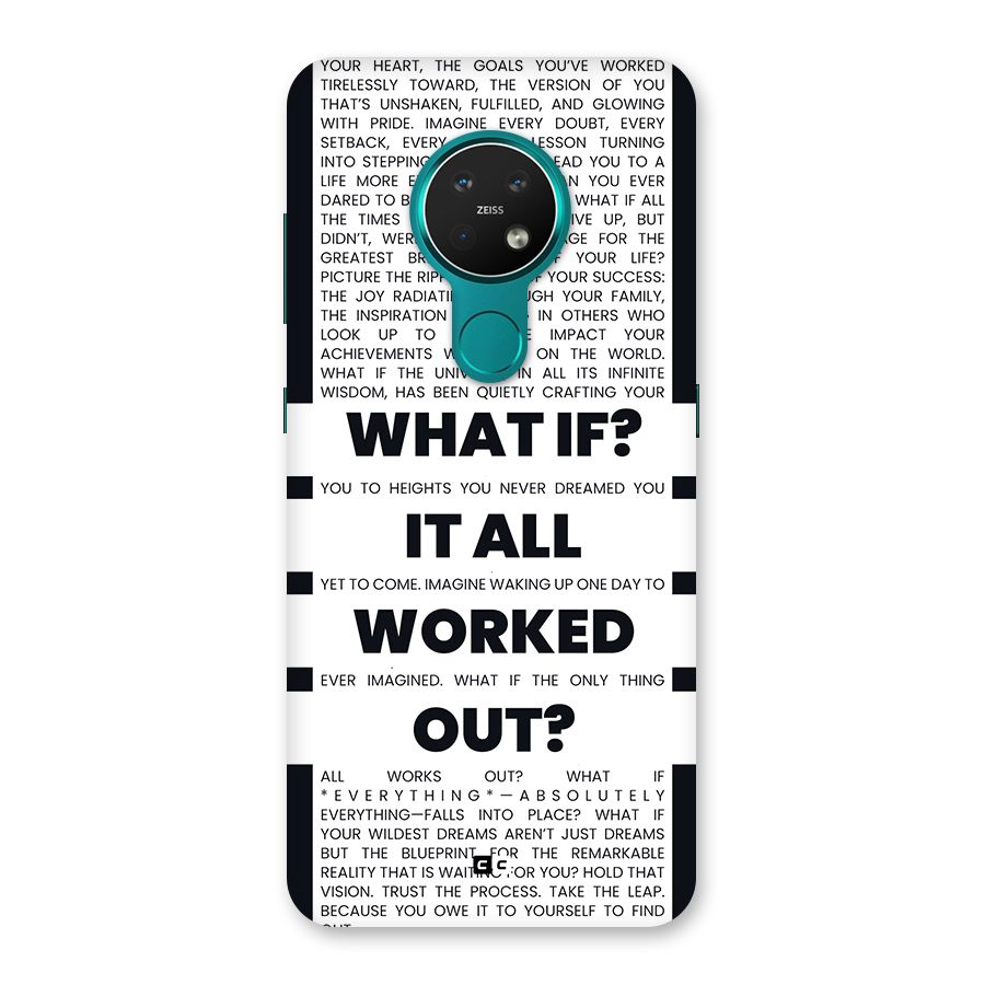 What If Back Case for Nokia 7.2