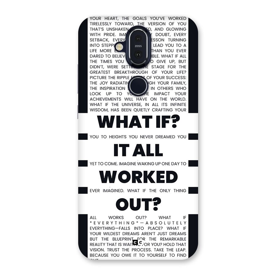 What If Back Case for Nokia 8.1