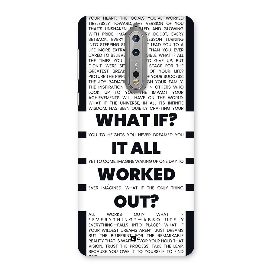 What If Back Case for Nokia 8