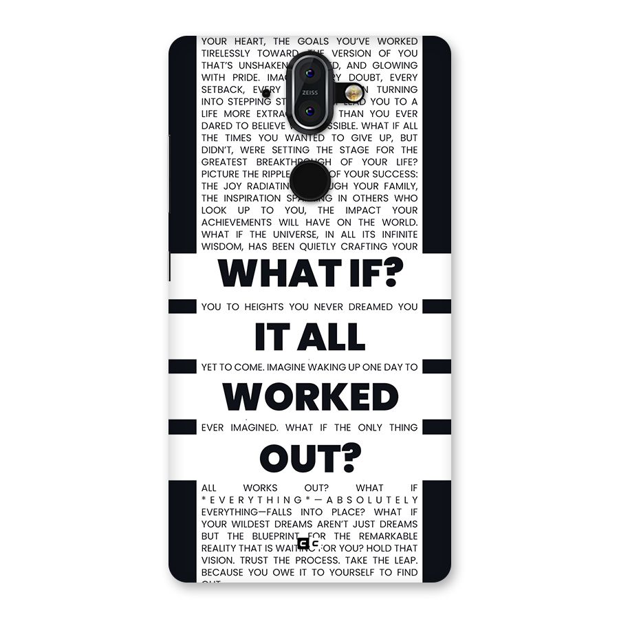 What If Back Case for Nokia 8 Sirocco