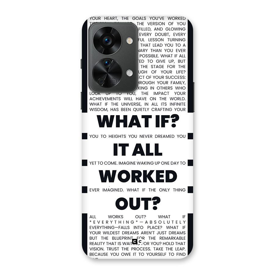 What If Back Case for OnePlus Nord 2T