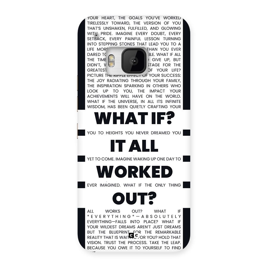 What If Back Case for One M9