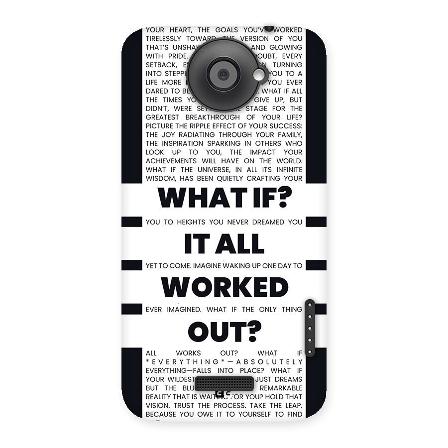 What If Back Case for One X