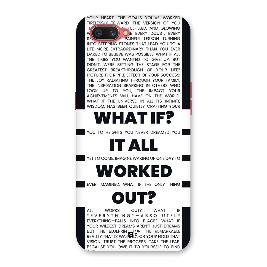 What If Back Case for Oppo A3s