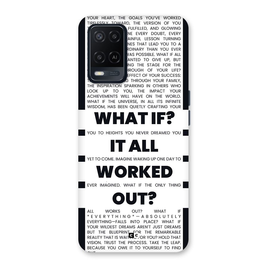 What If Back Case for Oppo A54