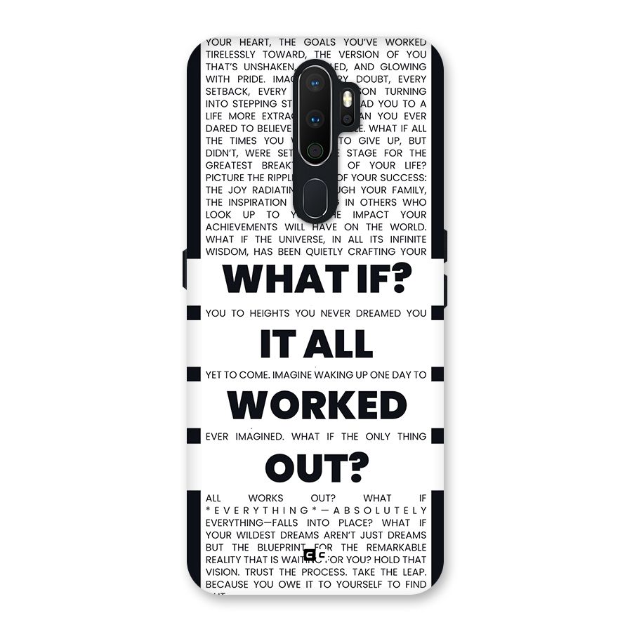 What If Back Case for Oppo A5 (2020)