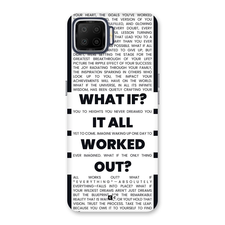 What If Back Case for Oppo F17