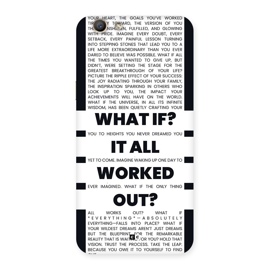 What If Back Case for Oppo F1s