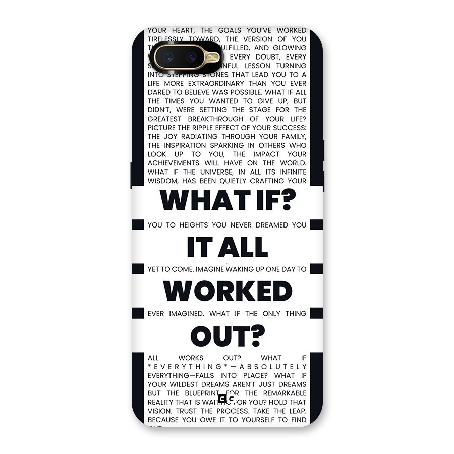 What If Back Case for Oppo K1