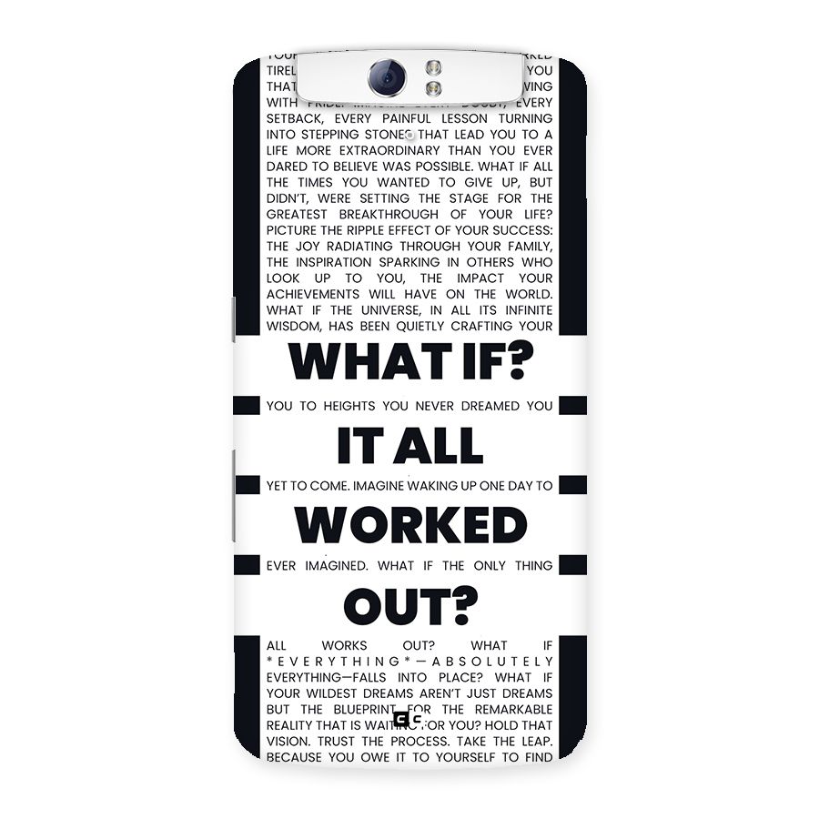 What If Back Case for Oppo N1