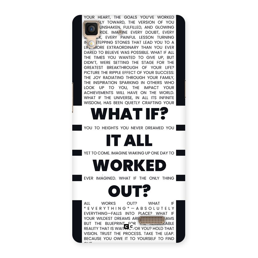 What If Back Case for Oppo R7