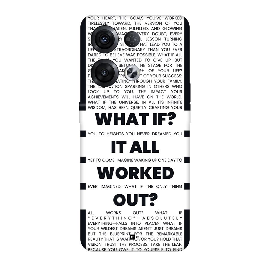 What If Back Case for Oppo Reno8 Pro 5G