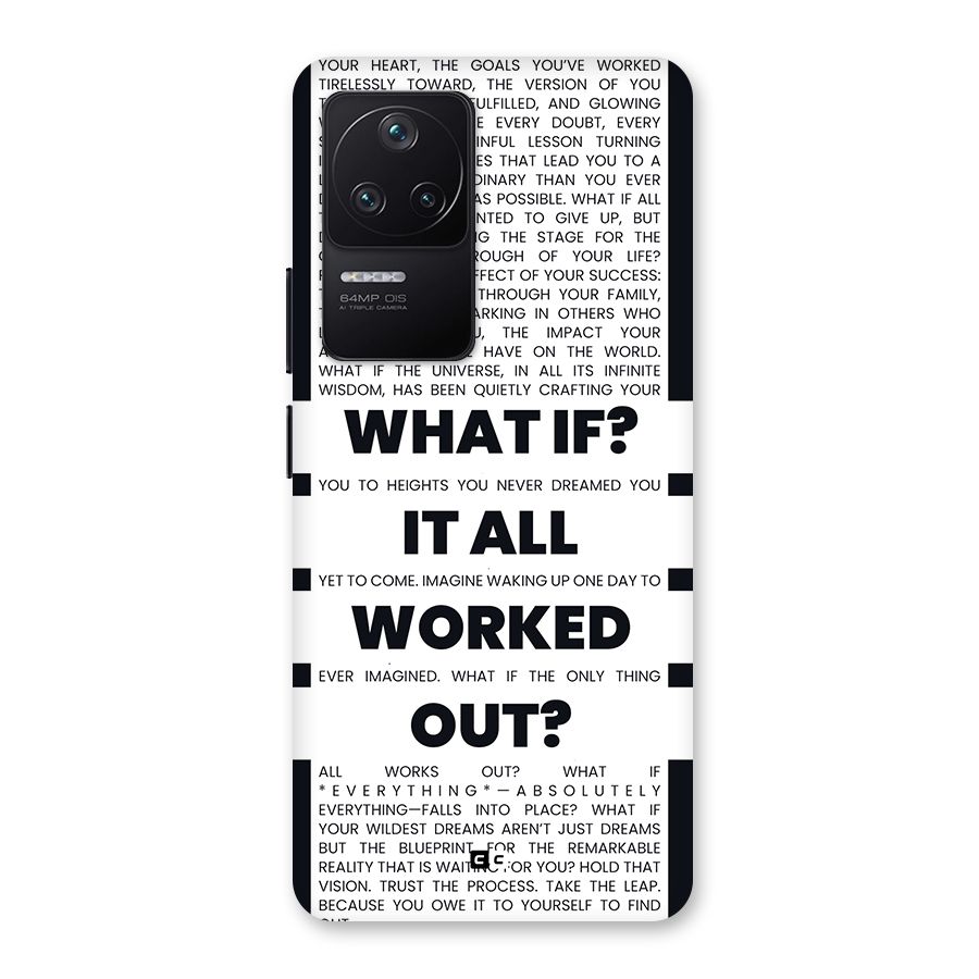 What If Back Case for Poco F4 5G
