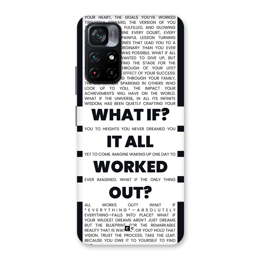 What If Back Case for Poco M4 Pro 5G