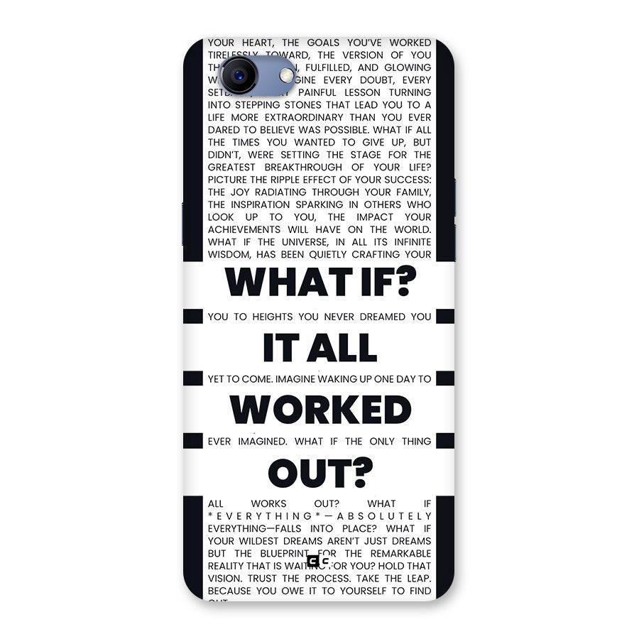 What If Back Case for Realme 1