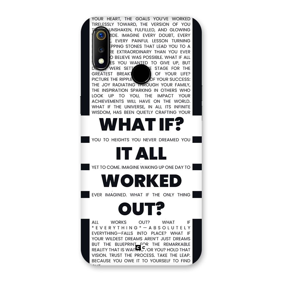 What If Back Case for Realme 3