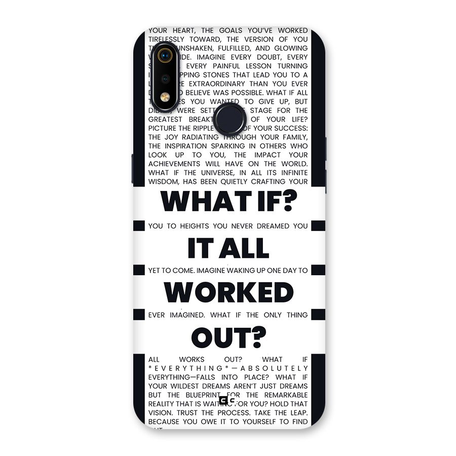 What If Back Case for Realme 3i