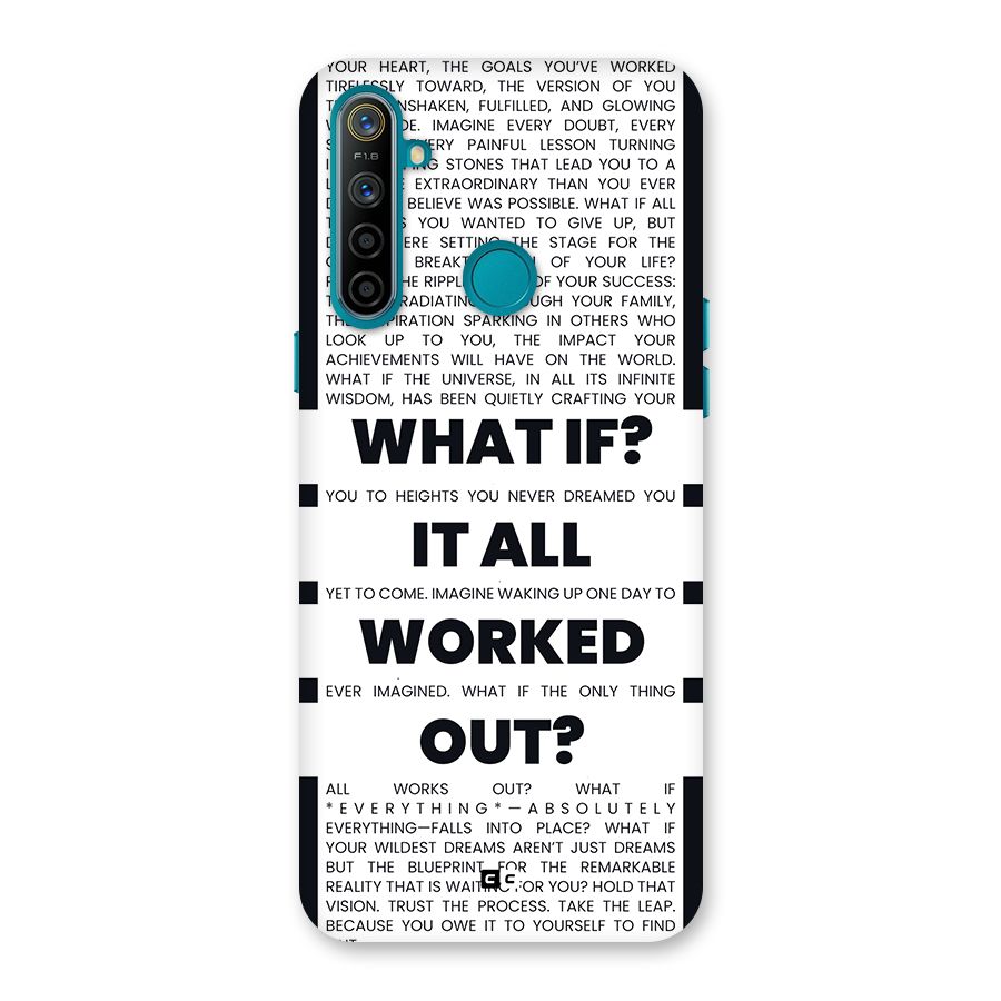 What If Back Case for Realme 5i