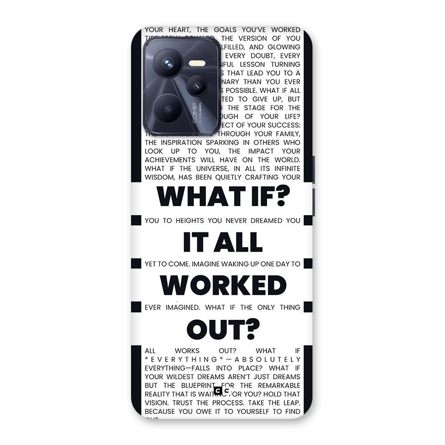 What If Back Case for Realme C35