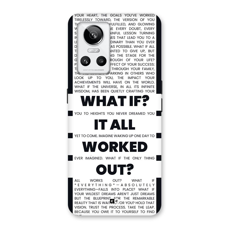 What If Back Case for Realme GT Neo 3