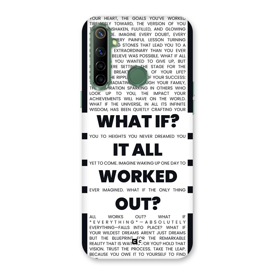 What If Back Case for Realme Narzo 10