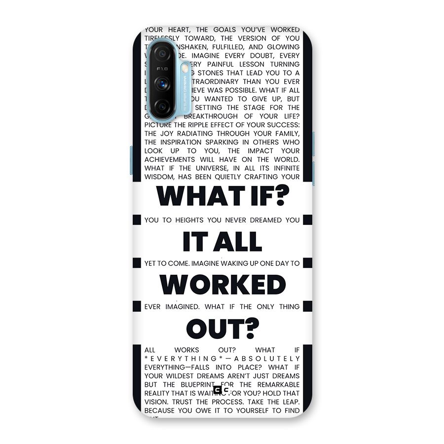 What If Back Case for Realme Narzo 20A