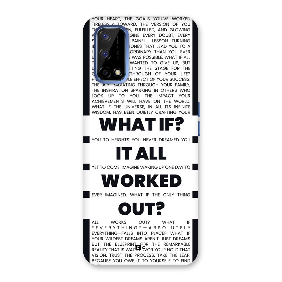 What If Back Case for Realme Narzo 30 Pro