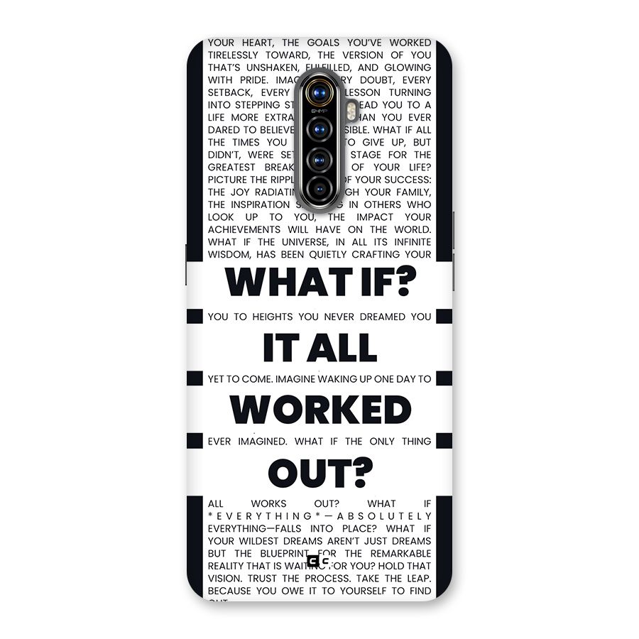 What If Back Case for Realme X2 Pro