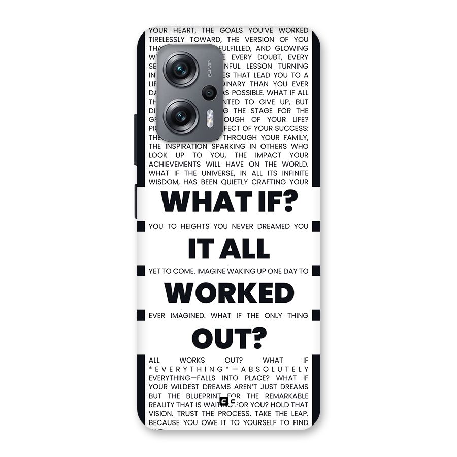 What If Back Case for Redmi K50i